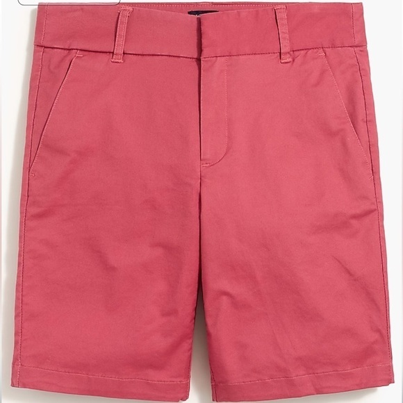 J. Crew Factory 9" Frankie bermuda chino short in dusty red size 0 NWT AL569 - Picture 4 of 14
